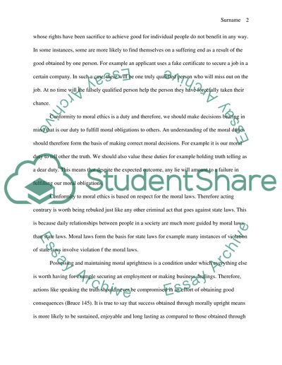 Is it ever right to do what is wrong