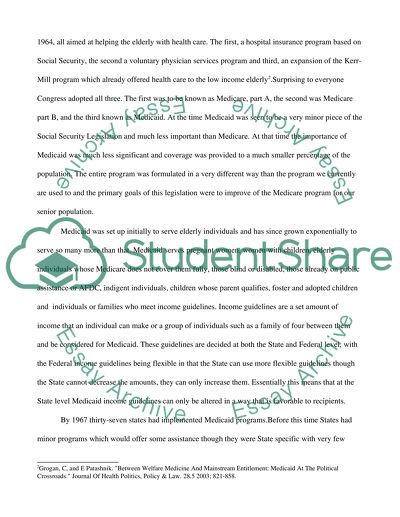 Medicaid benefits essay picture