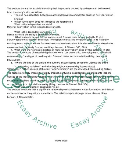 The Effect of Water Fluoridation and Social Inequalities of Dental Caries in 5-year Old Children