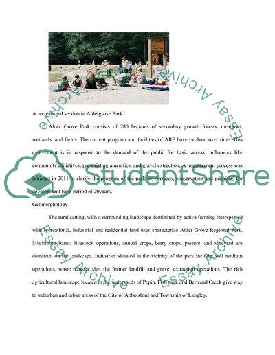 The Alder Grove Regional Park