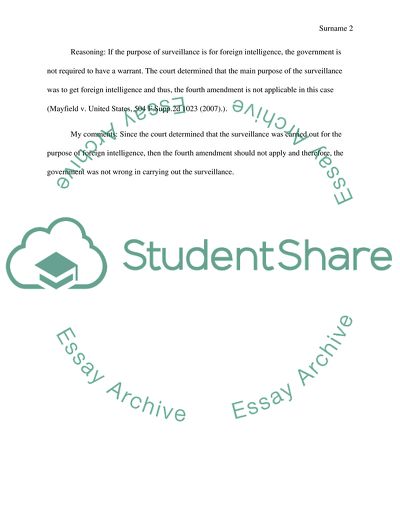 Mayfield v. the United States