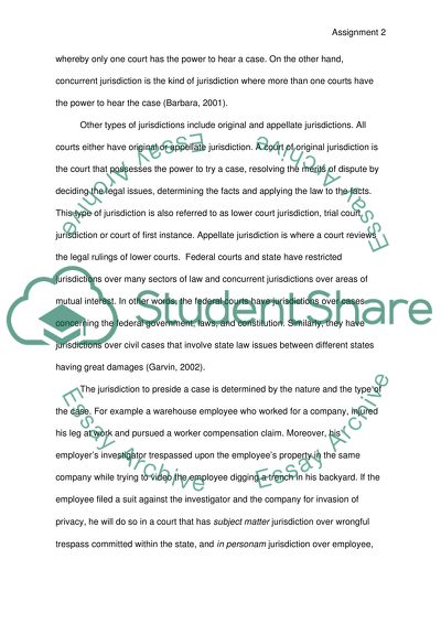 The Different Types of Jurisdictions