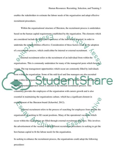 Human Resources Training in the Hospitality Industry