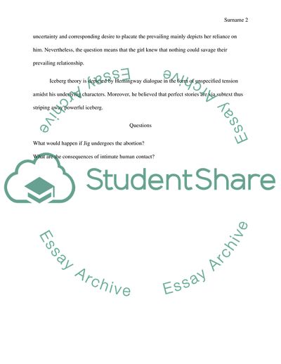 Hills Like White Elephants by Ernest Hemingway