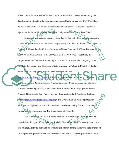 The Social, Political and Economic Profile of Finland