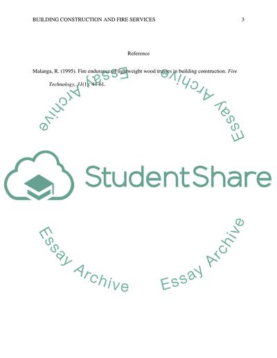 Fire Endurance of Lightweight Wood Trusses in Building Construction