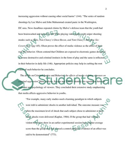 How Media Violence Affects the Real-life Violence of Young Children