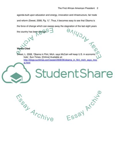 The First African American President