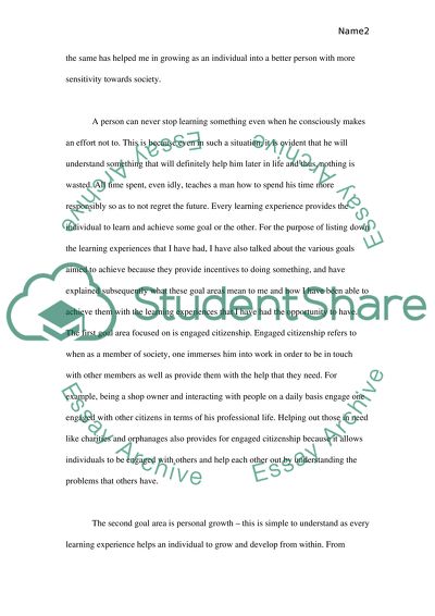 Learning as an on Going Process