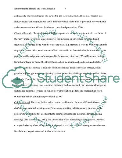 Thesis In A Essay Synthesis Essay Tips also Thesis Statement For Education Essay Environmental Hazards And Human Health Essay Example Start An Essay
