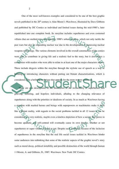 How Far the Use of the Superhero-Comic Form in Watchmen Is an Aid or a Hindrance to Its Themes