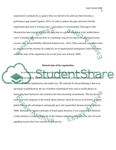 Desired State of the Organization