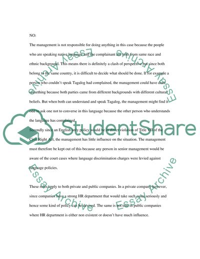 Language Issues at Work