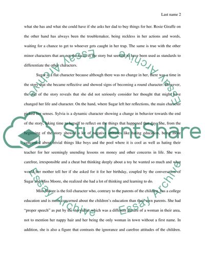 Analyzing Stories Assignmrnt