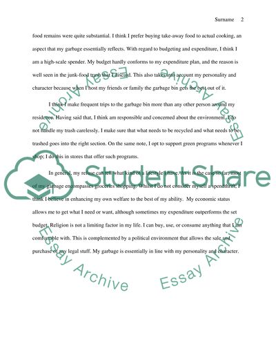 Major Issues on Garbology