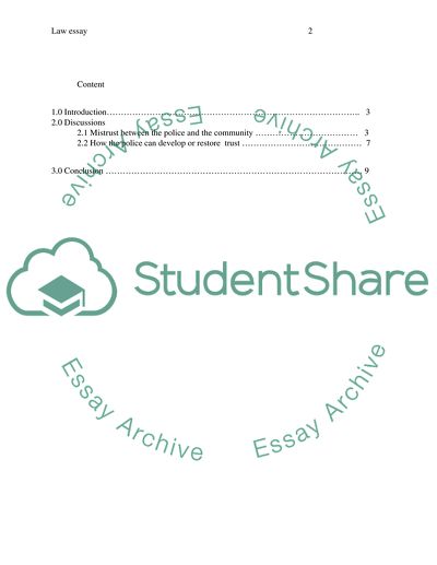 Broken Trust is Between Law Enforcement and the Community