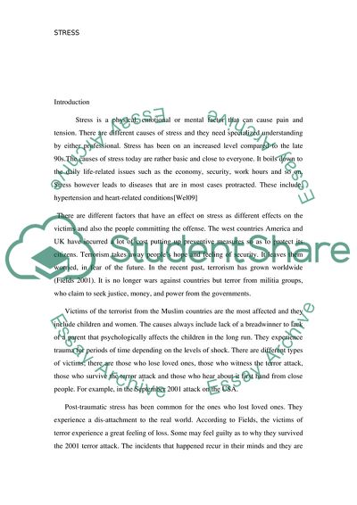 The Causes of Stress