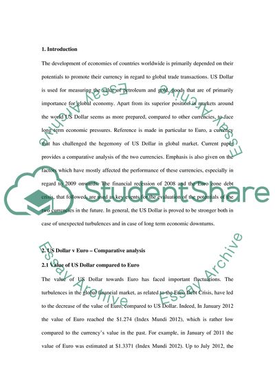 US Dollar vs Euro - Value of US Dollar Compared to Euro, Factors Affecting the Pair of Currencies