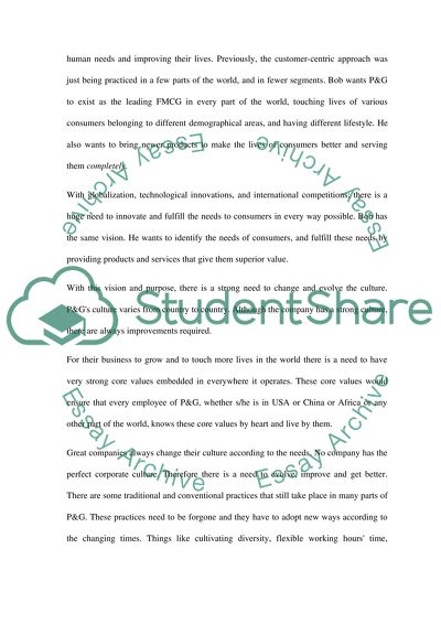 Analysis of Procter and Gamble Activities