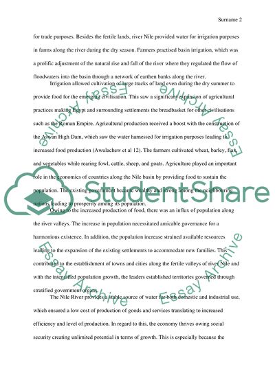 Why was the Nile River important for the rise of successful states in North Africa