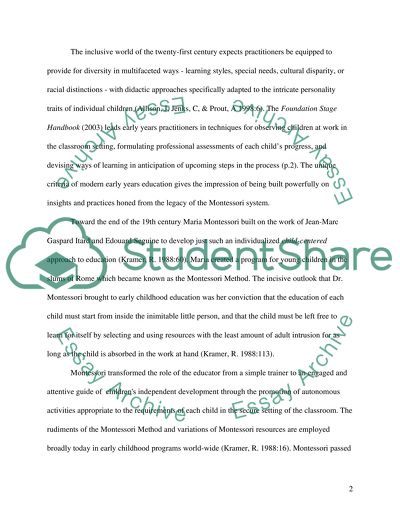 The Perceptions of Childhood