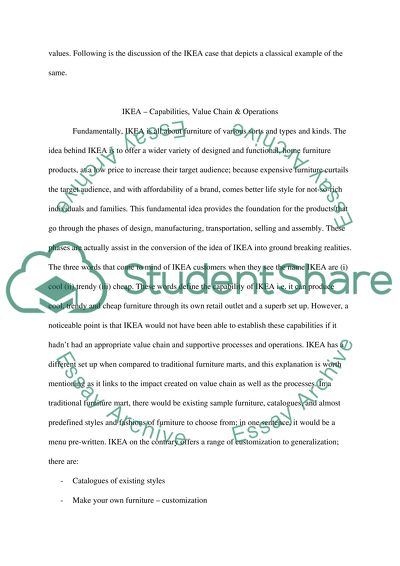 Company Capabilities and Value Chain of IKEA