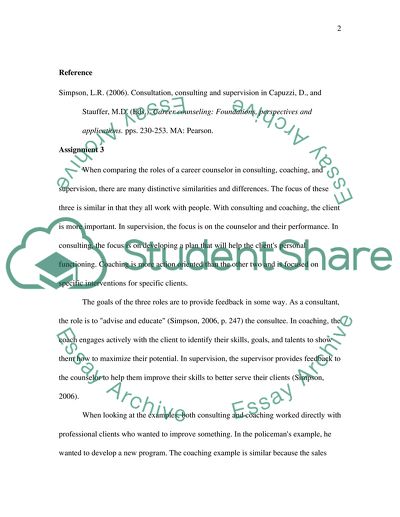 Consulting and Coaching