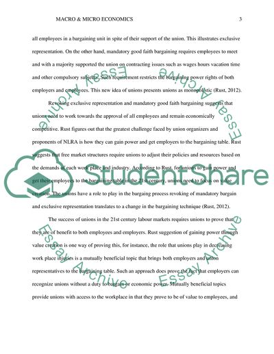 Labor Economics / Unions