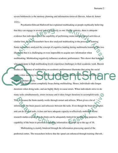 Small Essays In English Multitasking Sample Essays High School also Essay For English Language Multitasking Essay Example Topics And Well Written Essays Words Computer Science Essay Topics