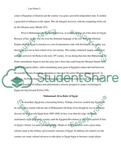 Muhammad Ali as Ruler of Egypt