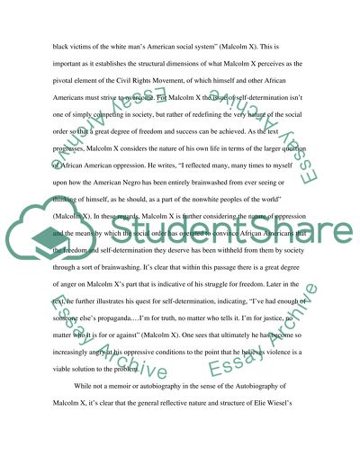 Comparing and contrasting of the Malcolm X Autobiography, Elie Wiesels Night, and the Epic of Gilgamesh