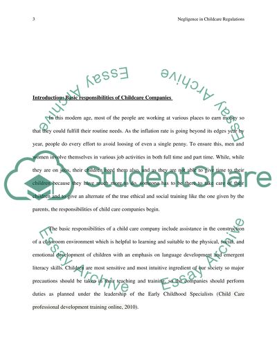 Negalance in Childcare Regulation