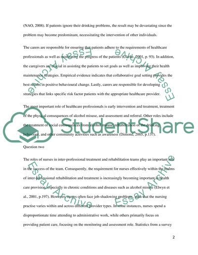 Health Promotion and Prevention: Alcohol Misuse