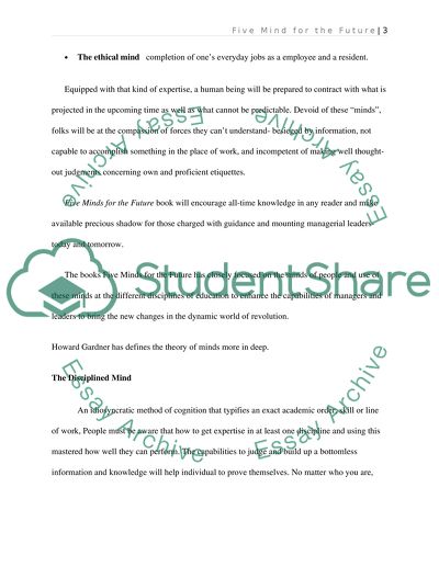 Five Minds for the Future