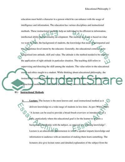 The Aim of Educational Philosophy