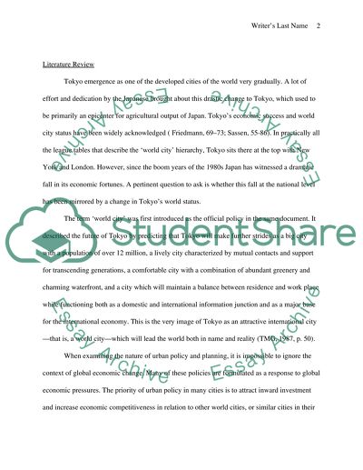 The Development of Tokyo