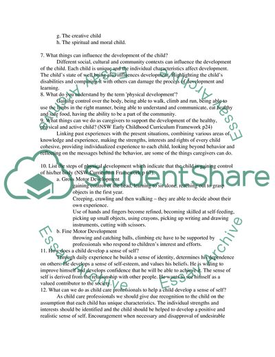 Child Development Theory