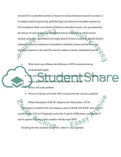 Level of CO2 that Affects the Microbial Activity, Diversity, and Numbers