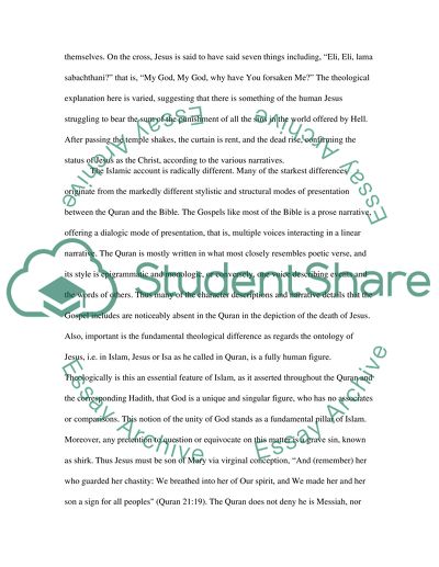 Christian and Islamic Narratives