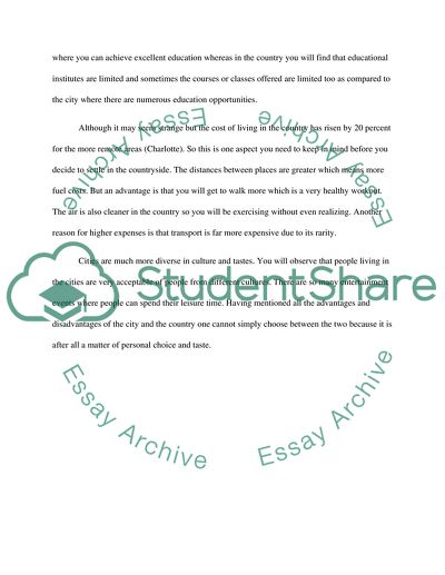 The Benefits and Disadvantages of Country Living