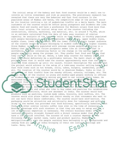 A Fast Food and Bakery Take-Away counter in Downtown, Mumbai