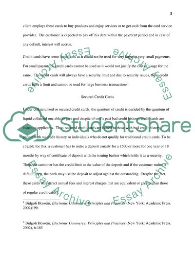 Debit, Credit, Charge Cards in the United Kingdom
