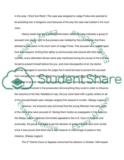 The Sleepy Lagoon Murder and Trial