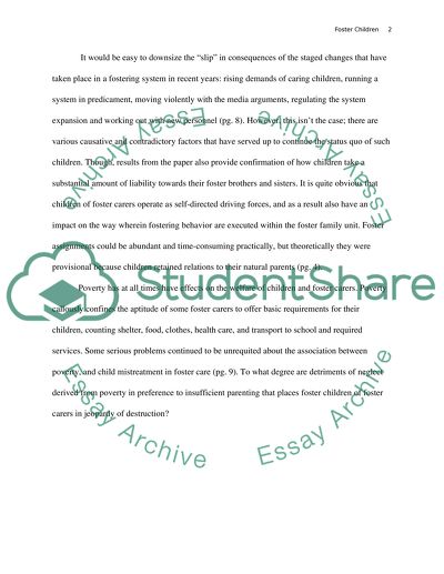 Foster Parents Issues