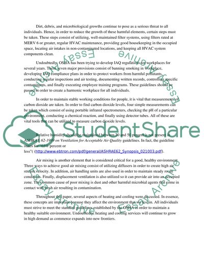 Heating and Cooling in Buildings