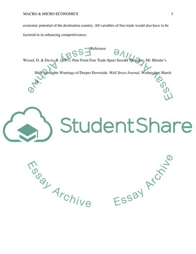Arguments for and against Free Trade