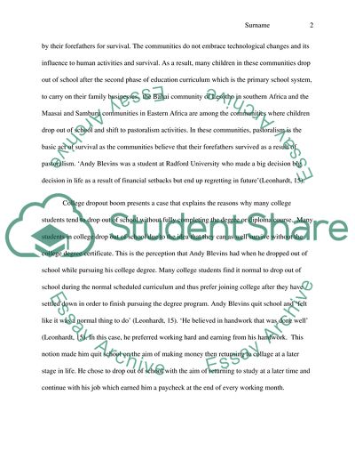 college drop out causes college drop out causes