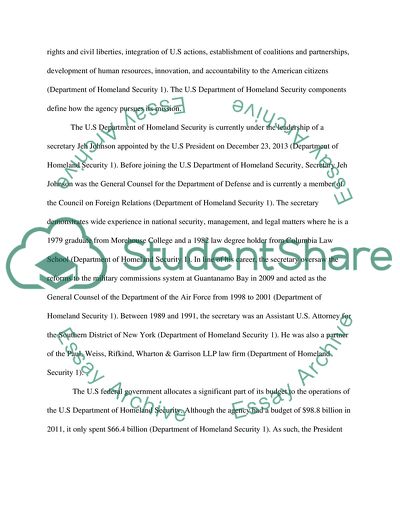 Department of Homeland Security