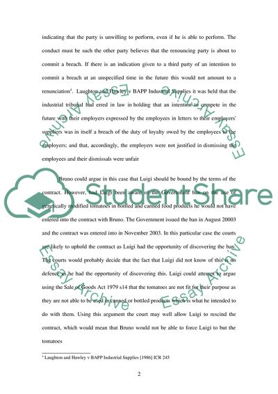 The Contract between Bruno and Luigi