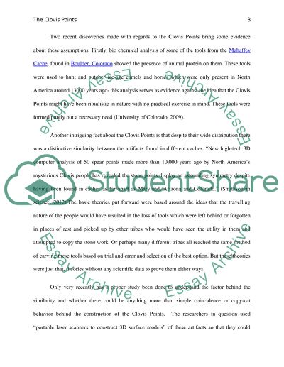 The Clovis Points a Look into the American History